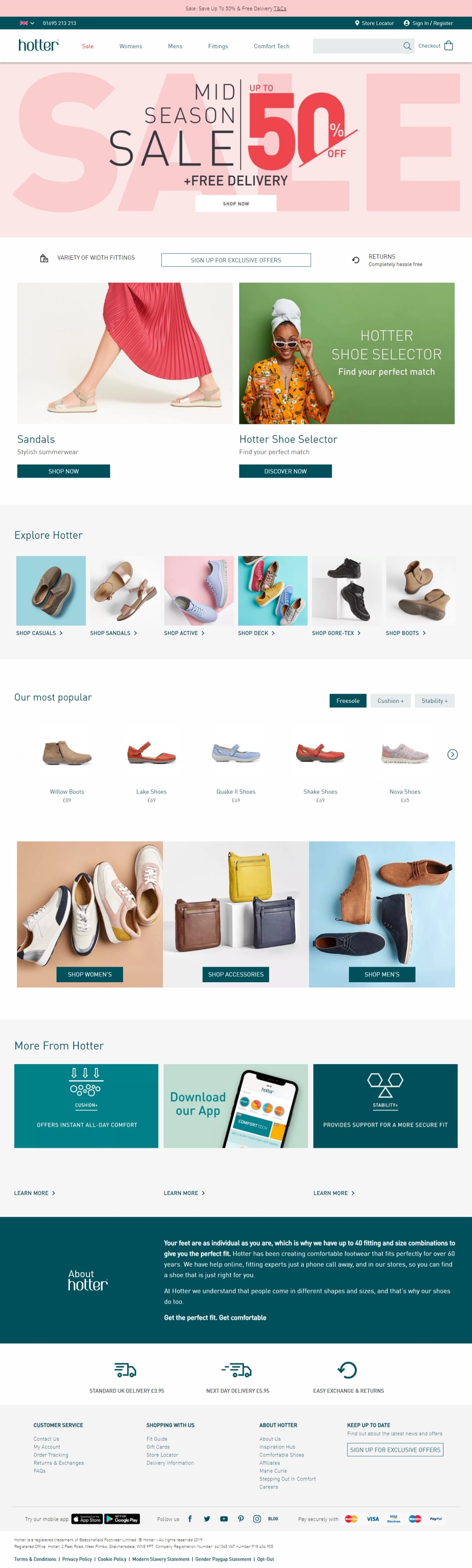 Hotter The UKs Largest Shoe Retailer - Scroll to View